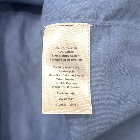 Talbots Embroidered Linen A-Line Skirt Size 8 - Picture 10 of 11